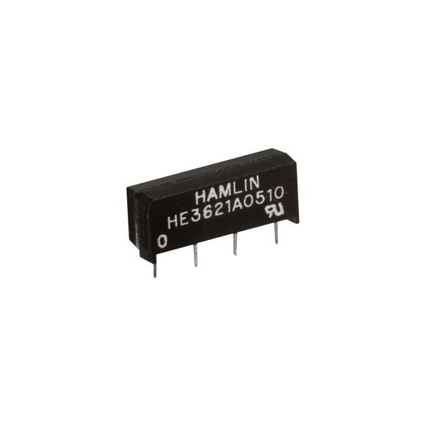 HAMLIN - HE3621A0510 - REED RELAY, SPST-NO, 5VDC, 0.5A, THD