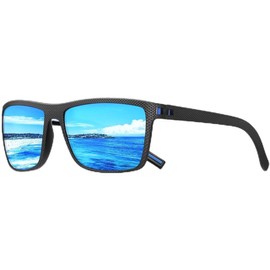 JOGVELO Polarized Sunglasses Men, Mens Sunglasses Polarized UV protection Lightweight Sun Glasses for Driving Fishing Golf (Blue)