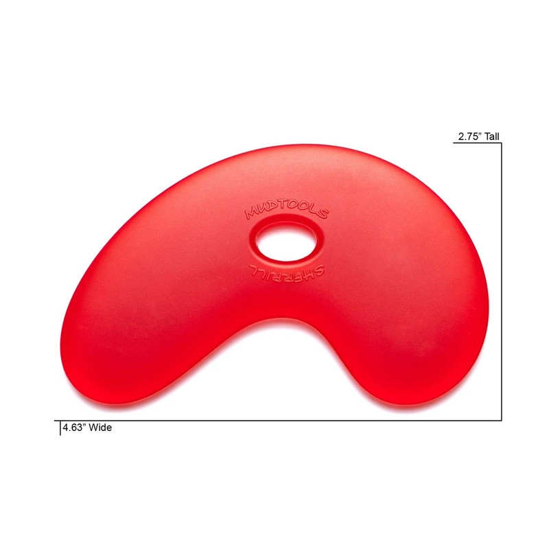 Mudtools Polymer Bowl Rib Red Small Very Soft - Ceramics,