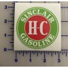 Pair SINCLAIR HC GASOLINE vinyl cut sticker decal 3" X2