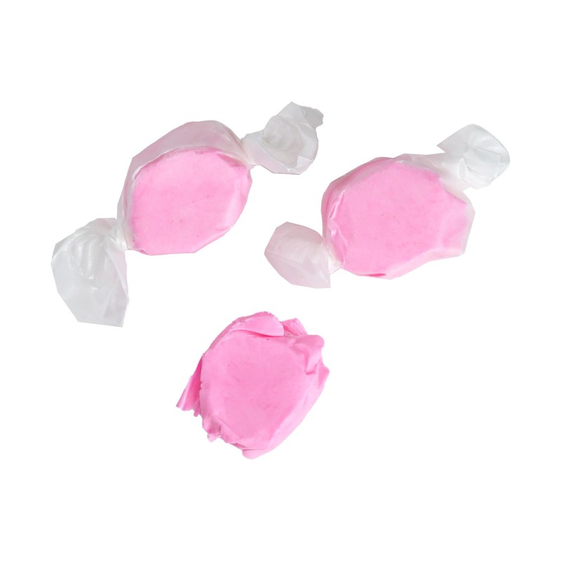 Strawberry Salt Water Taffy, 2 Pound Bulk Bag, Pink Taffy,