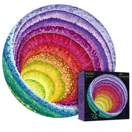 Antelope 2 in 1 1000 Piece Puzzle Bundle - Hue Wormhole - 1000 Piece Jigsaw Puzzle Bundle with Gem Mandala- 1000 Piece Jigsaw Puzzle