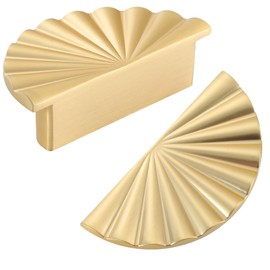 AOBITE 6 Pack Cabinet Handles 2.52 inch Kitchen Cabinet Pulls 64mm with Vintage Cupboard Drawers Hardware Dresser Drawer Handles Kitchen Cabinet Handles (64MM, 6 Pack, Brushed Gold)