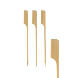 PapStar 250 Finger Food Skewers -=1 Box of 6 x 12 cm "Golf" Bamboo 16730