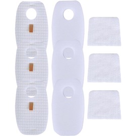 Dttery 3 Pack for Shark Rocket DuoClean HV380 HV380C HV380W HV381 HV381C HV382 HV382BRN HV383 HV384Q Filter Kit, 6 Pre-Filters (3 Foam+3 Felt) and 3 Post-Filters Replacement Part XFFH380 XPSTFH380