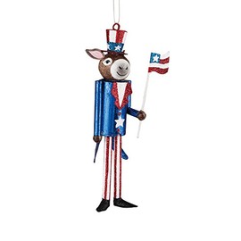 Patriotic Democratic Party Donkey Ornament