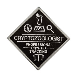 EMBROVERSE Cryptozoologist Patch - Embroidered Professional Cryptid Tracking - Travel Iron On Patches - Size: 3.9 x 3.9 inches