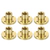 QUARKZMAN Pack of 6 Tr8x2 Lead Screw Brass Nut, Trapezoidal