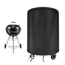 Raweao Grill Cover for Weber 57 cm, Cover for Weber Grill 57 cm, 500D Oxford Waterproof Weatherproof Cover Kettle Grill 57 cm for Weber Grill Cover (Diameter 71 x 68 cm)