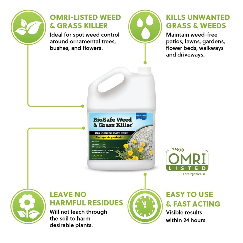 BioSafe Systems 7601-1 Weed and Grass Killer, (Case – 2),