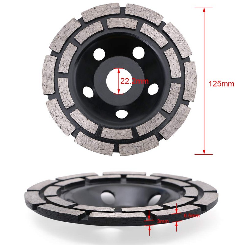 flintronic Premium Diamond Grinding Wheel, 125 x 22.2 mm Sanding