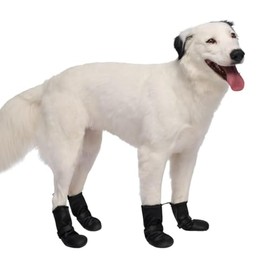 Canada Pooch Waterproof Boots - Dog Boots & Paw Protectors with Anti Slip Rubber | Easy On Waterproof Boots for Dogs with Velcro Strap, Great for Dogs