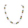 BlueRica Puka Shell and Rasta Coconut Shell Beads Necklace (20")