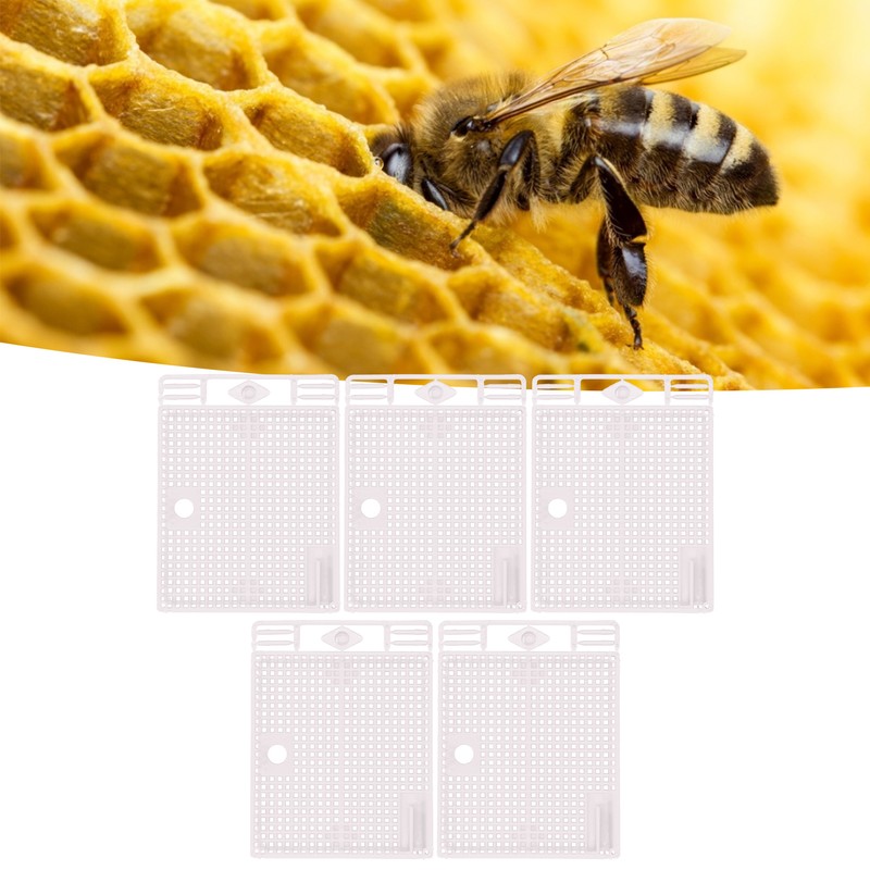 5Pcs Reusable Queen Bee Isolator Portable Queen Introducing Cage Beekeeping