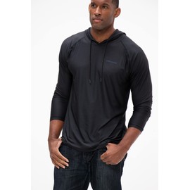 DEVOPS Men's 3 Pack Hoodie Long Sleeve Fishing Hiking Running Workout T-shirts (3X-Large, Black/Charcoal/L.Gray)