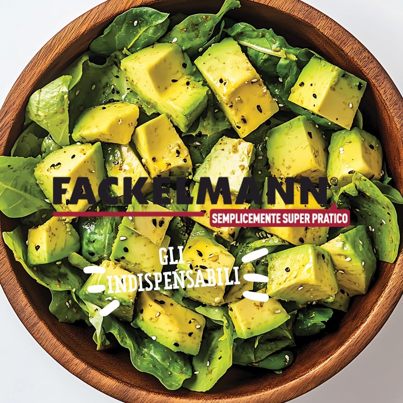 Fackelmann Taglia avocado in plastica ed acciaio inossidabile, ideale per