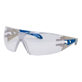 Uvex Pheos Supravision Excellence Safety Glasses, Transparent/Grey/Blue