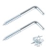 Ctyjia 20 pcs Screw Hooks, L Hook Screws, Self Tapping