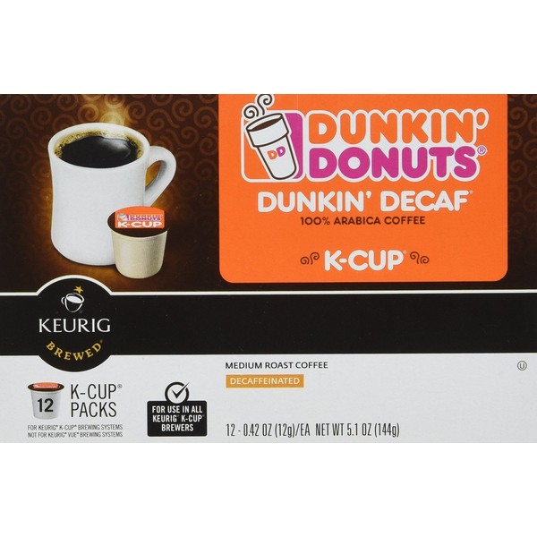 Dunkin Donuts K-Cups Decaf - 48 Count