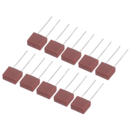 uxcell 30Pcs DIP Mounted Miniature Square Slow Blow Micro Fuse for Electronic Parts PCB LCD Repair, T5A 5A 250V, Red