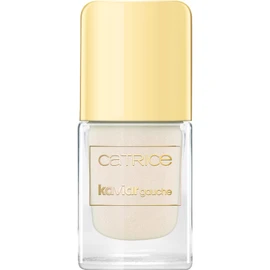 Catrice Kaviar Gauche Nail Lacquer, No. C01 Over The Sky, White, Quick-Drying, Long-Lasting, Shimmering, Translucent (10.5 ml)