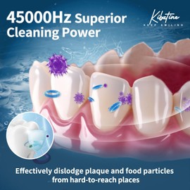 Ultrasonic Retainer Cleaner Machine with 4 UV Lights for Denture Aligner Retainer Mouth Guard Jewelry Rings, Ultrasonic Denture Cleaner for All Dental Appliances