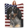 Bluetick Coonhound Dog Gift American Flag Patriotic 4th Full Fleece