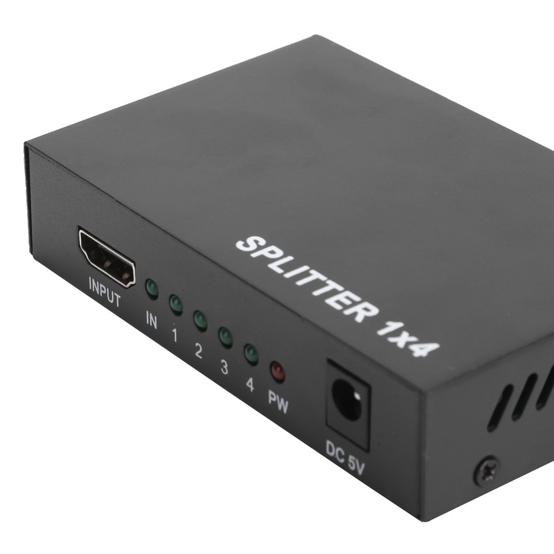 High Definition Multimedia Interface Splitter 3D 1080P 1‑in‑4‑out Amplifier