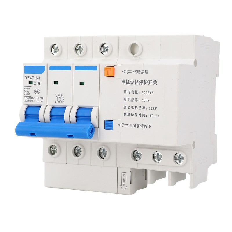 Phase Loss Protection Switch 3P 16A Rail Protector for Submersible