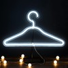 LED Neon Light Hangers Display Stand 15''x8'', USB Powered Clothes