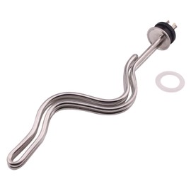 DERNORD 240V 4500W Tri-clamp Ripple Heating Element Stainless Steel Immersion Water Heater with 3-Wire Electrical Locking Plug (1.5 Inch Tri clamp)