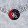 Broche de solapa de metal redondo para ropa, mochila, sombrero,