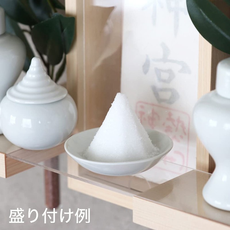 Octagonal Salt Set, Unglazed Octagonal Stiffener + Round Plate Set