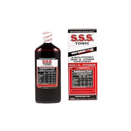S.S.S. Tonic – High Potency Iron Supplement with B1, B2, B3 Vitamins – 20 fl oz Liquid Formula for Energy, Vitality & Wellness – Easy-to-Take, Iron-Ri