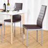 Giantex Set of 4 PU Leather Dining Side Chairs with