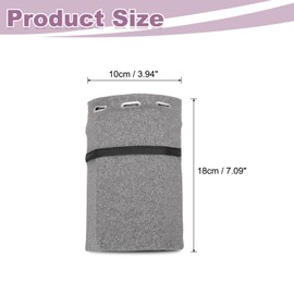 PATIKIL Universal Running Armband Sleeve 6.69"x4.92", Cell Phone Arm Bands Sleeve with Zipper Pocket for Key Earphones Credit Cards Sports Gym Workouts Exercise (L, Gray)