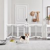 Yaheetech 32-inch Tall Dog Gate with Door Extra Wide Pet