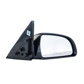 Passenger Side Mirror for (2006 2007 2008 2009 2010) Hyundai Sonata Unpainted Heated Power Operated Right Outside Rear View Replacement Door Mirror - Parts Link #: HY1321149
