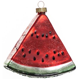 2pcs Glass Watermelon Christmas Ornaments for Christmas Tree
