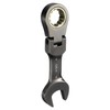 sourcing map Flex Head Stubby Ratcheting Combination Wrench 18mm Metric
