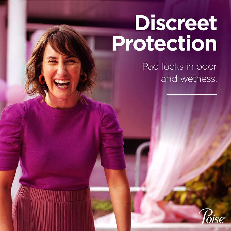 Poise Incontinence & Postpartum Pads for Bladder Leaks, 5 Drop