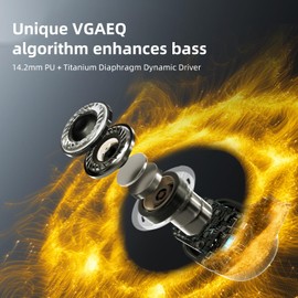 SIVGA SO2 Auriculares inalámbricos abiertos Bluetooth 5.3, con 4 micrófonos para llamadas claras, auriculares con luz de sonido con ganchos para las orejas diseñados para entrenamiento deportivo,