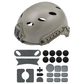 FMATAL GEAR FMA Fast Helmet-PJ Type Simple Version Airsoft Helmets Tactical Helmet for Paintball Outdoor Sports Hunting Shooting (FG, M-L)