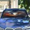 Parasol para parabrisas delantero del coche, acordeón plegable para coche,