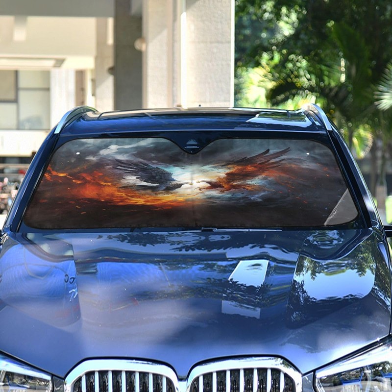 Parasol para parabrisas delantero del coche, acordeón plegable para coche,