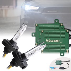 VLAND D2H Xenon Headlight Bulbs Car Headlamp Low Beam Conversion Kit 55W 6000K Bright White, Bulbs w/Ballast and decoder, Pack of 2(For VLAND VEHICLE SPECIFIC)