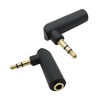 CNCTWO 2pcs 3.5mm 3 Pole Stereo Mini Plug Right Angle