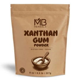 MB Herbals Xanthan Gum 8oz (1/2 lb | 227g) | Gluten-Free Baking Essential | Thickener & Stabilizer for Ice-creams, Sauces, Gravies & Recipes