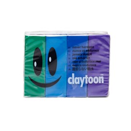 Van Aken International – Claytoon – Non-Hardening Modeling Clay – VA18158 – Cool – Green, Turquoise, Blue, Violet – 1 Pound Set (4-1/4 Pound Bars) – claymation, Gluten-Free, Non-Toxic