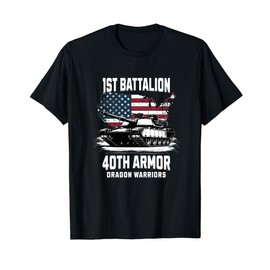 1st Battalion 40th Armor M1 Abrams Tank Military Veteran T-Shirt